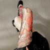 Breathable Full Leg Tattoo Socks Japanese Style Sun-proof Socks Fake Tattoo Socking  Fishing