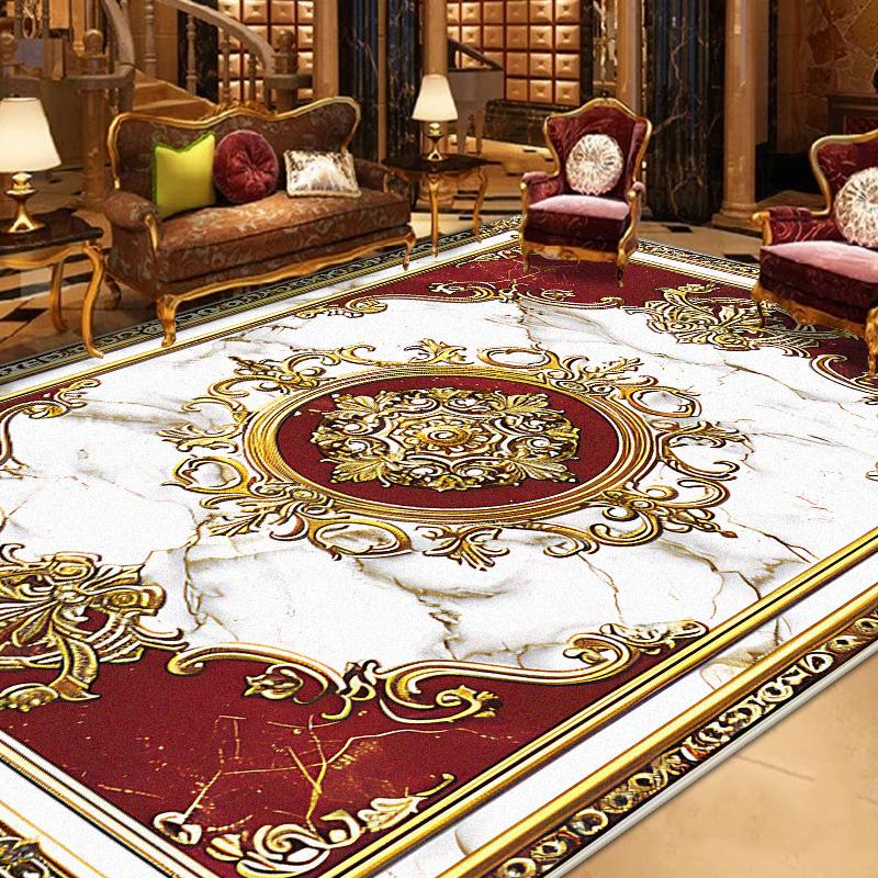 Prachtig Retro Europees Tapijt Woonkamer Grote Oppervlakte Decoratie Bankgebied Vloerkleden voor Slaapkamer Garderobe Antislip Vloermatten