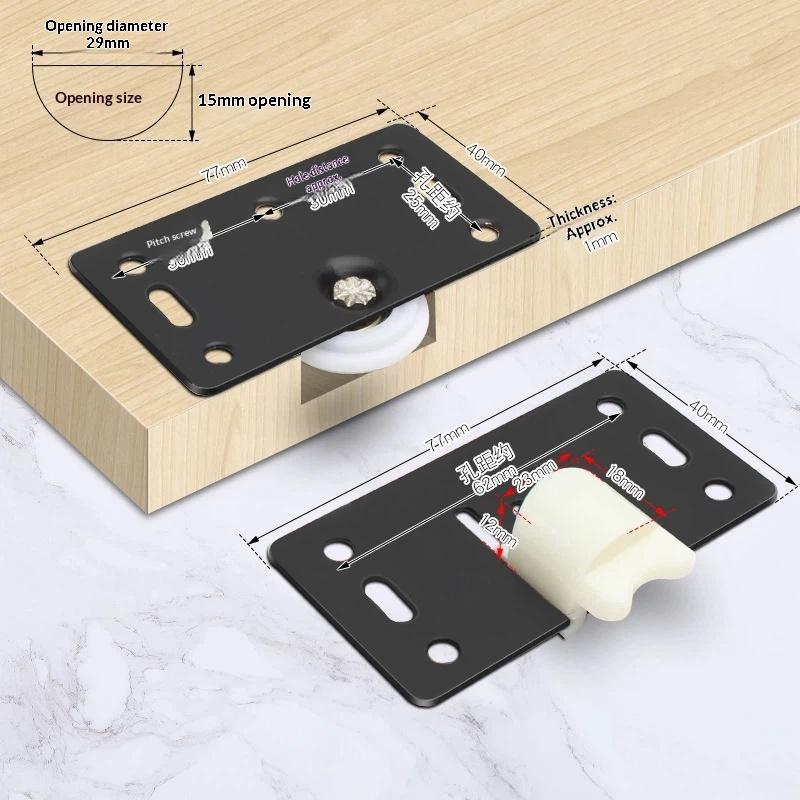 Sliding Door Wheels Pulley Rollers Stainless Steel Furniture Hardware Wardrobe Sliding Door Adjustable Wheels