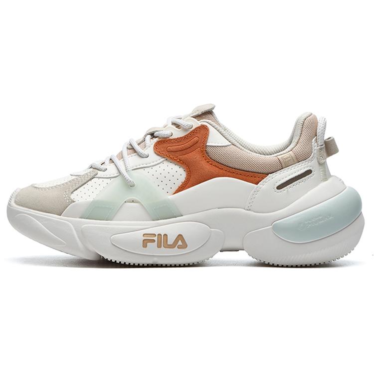 New FILA Cloud 'White Orange Pink' Women's F12W211110FST