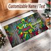 Personalized Crystal Velvet Carpet Rapid Wien FC Pattern Non Slip Floor Rug