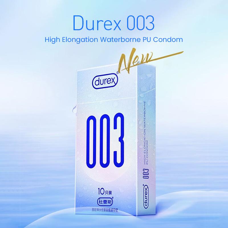 Durex 003 Condom High Elongation Waterborne PU Condom 10 Pcs/box