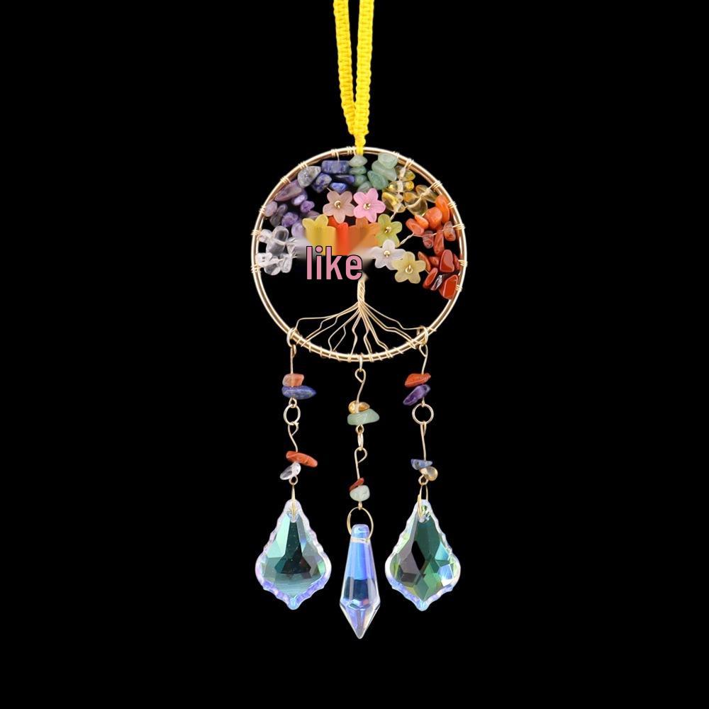 Natural Crystal Tree of Life Sun Catcher & Wind Chime