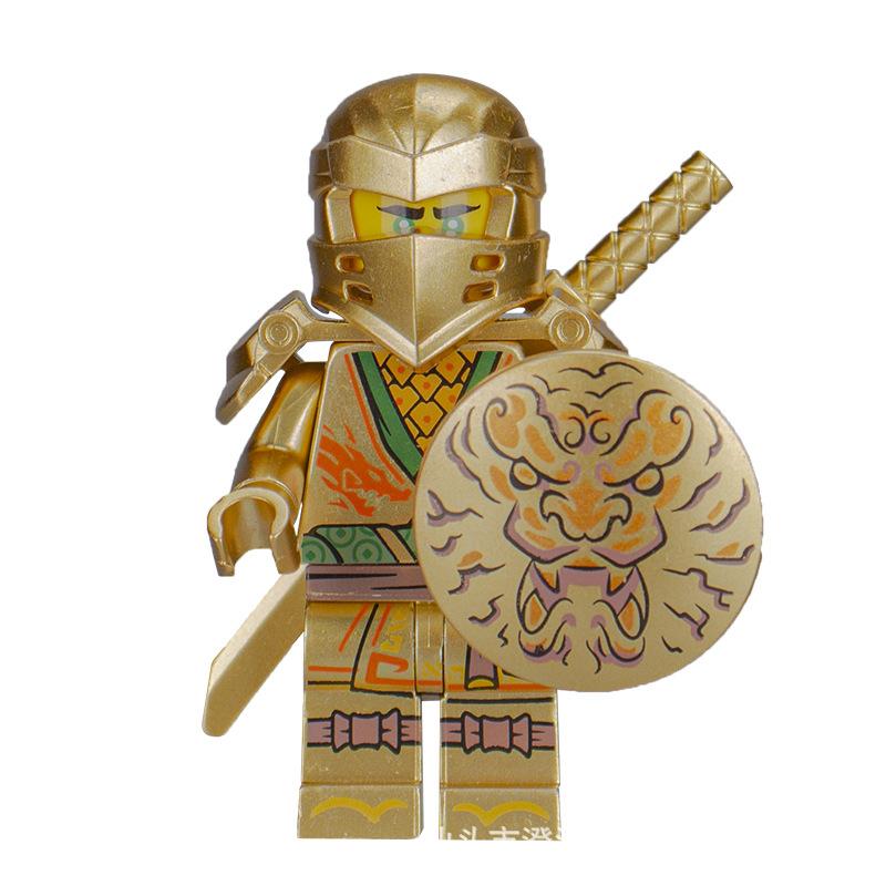 Ninja Warrior Superhero Doll With Weapon Single Building Block Assembly Toy