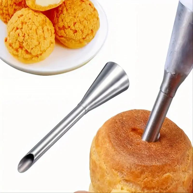 4Pcs/set Piping Nozzle Set, Stainless Steel Decorating Tips for Cake Cupcake Cookie Cream Icing, Baking Tools for  Baker
