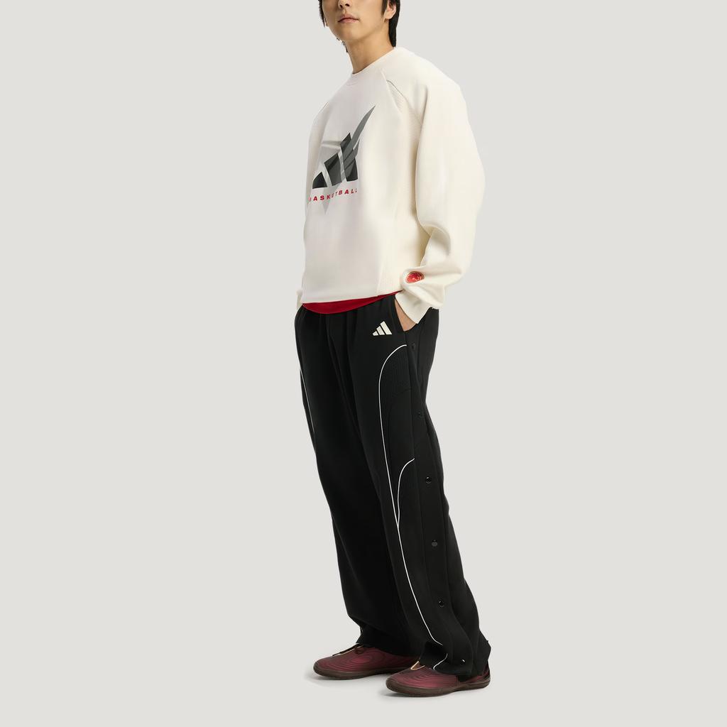 Adidas BASKETBALL CREW SWEATSHIRT New Year's CNY Style Knitted with Insulation Loose-Fitting Sweatshirt for Men KT0625