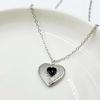 Baroque Vintage Heart-Shaped Photo Box Pendant Necklace Jewelry Photo Picture Locket