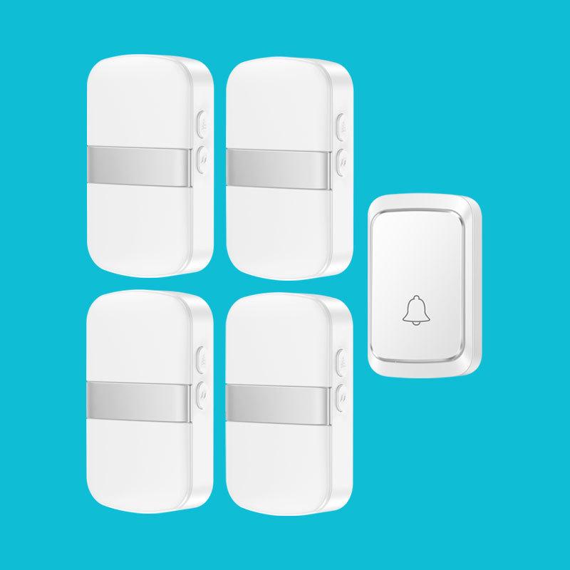 Wireless Plug-Free Doorbell with Remote Control - Long-Range, Battery-Powered, Ideal for Homes & Seniors