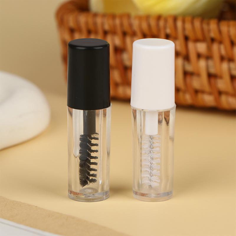 1.2Ml 3Szt. Puste Tubki na Maskarę z Aplikatorem do Rzęs Pojemnik na Krem do Rzęs/Roztwór Wspomagający Wzrost Rzęs Butelka Wielokrotnego Użytku Opakowanie Próbne DIY
