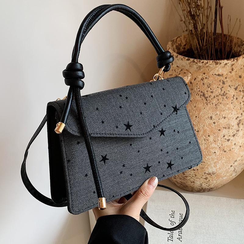 High-quality Fashionable Popular Ladies Bow Bag Women Retro Design Crossbody Bag Women High-end Single Shoulder Small Square Bag Women