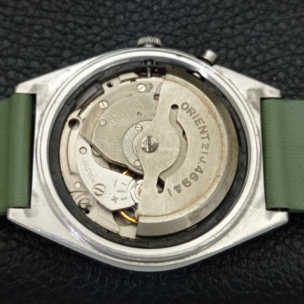 VINTAGE ORIENT AUTOMATIC 46941 JAPAN MENS WHITE COLOR DIAL WATCH a700633-5 R204-a700633