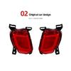 2Pcs Led Rear Driving Light Brake Lights Rear Bumper Lamp Warning For Toyota Highlander Kluger XU50 2014 2015 2016 2017 2018