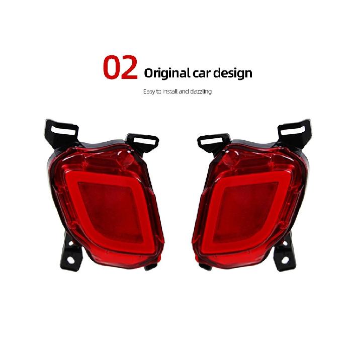 2Pcs Led Rear Driving Light Brake Lights Rear Bumper Lamp Warning For Toyota Highlander Kluger XU50 2014 2015 2016 2017 2018