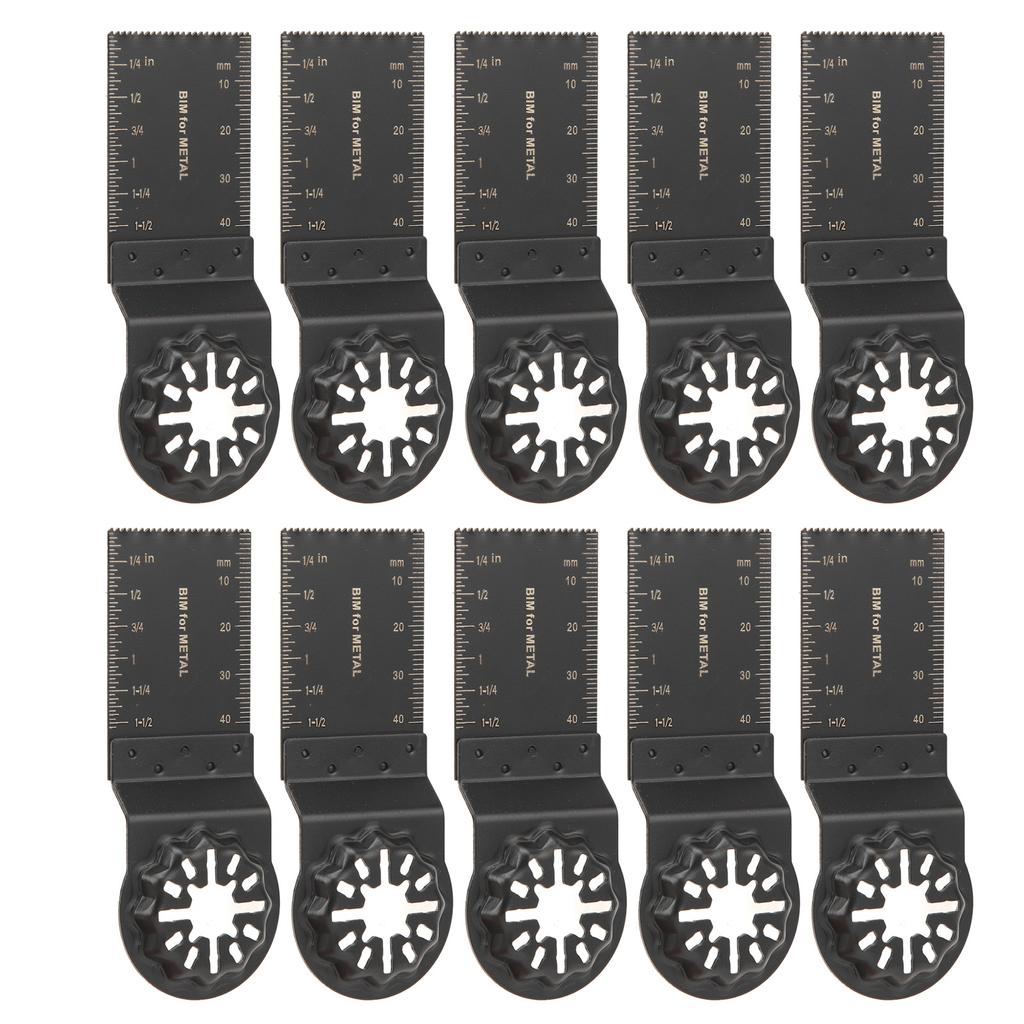 10Pcs Oscillating Saw Blade 34mm Bi Metal Multitool Cutting Tool Set Kit for Starlock