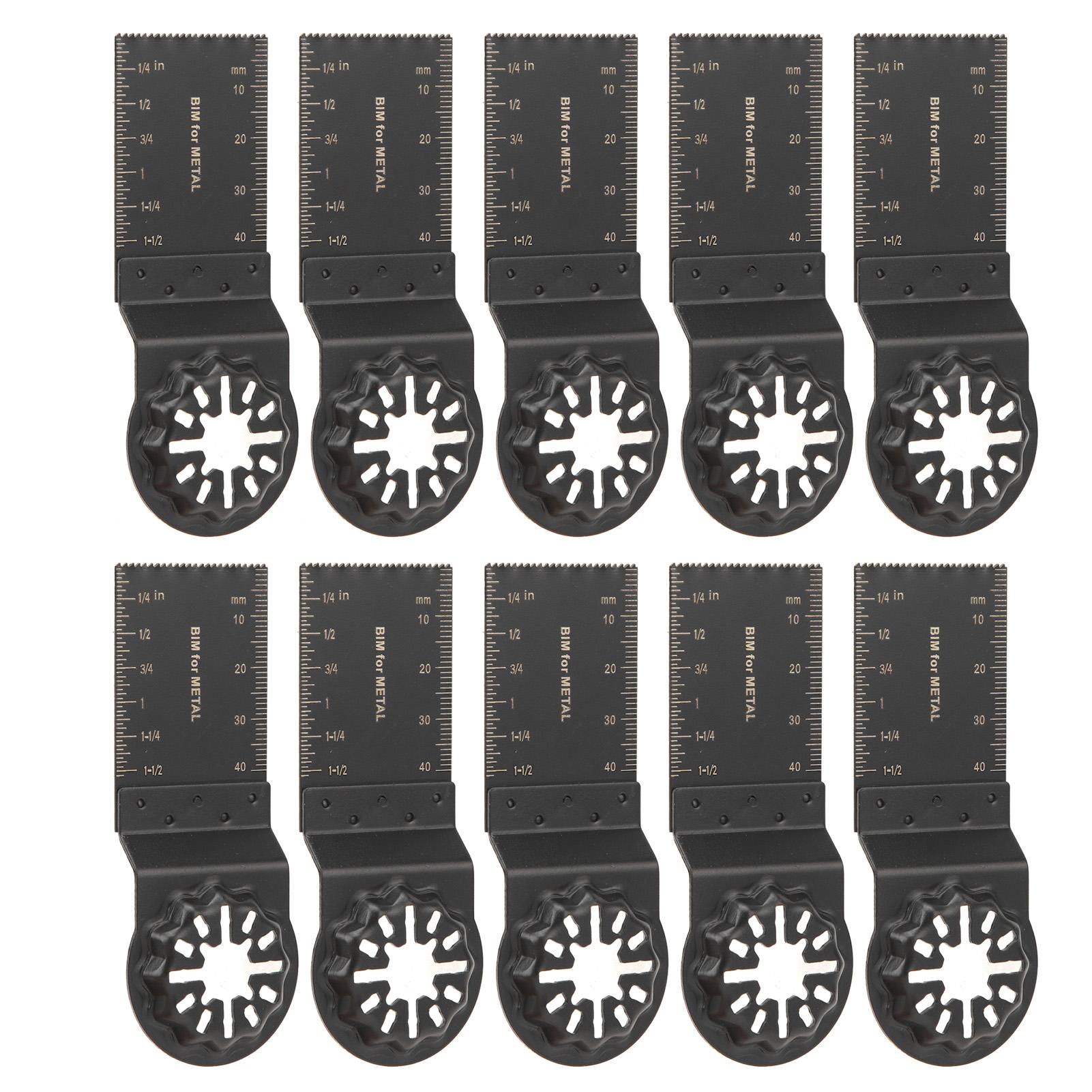 

10 шт. Колеблющееся пильное полотно 34 мм Биметаллическое Многофункциональный режущий инструмент Набор Комплект для Starlock