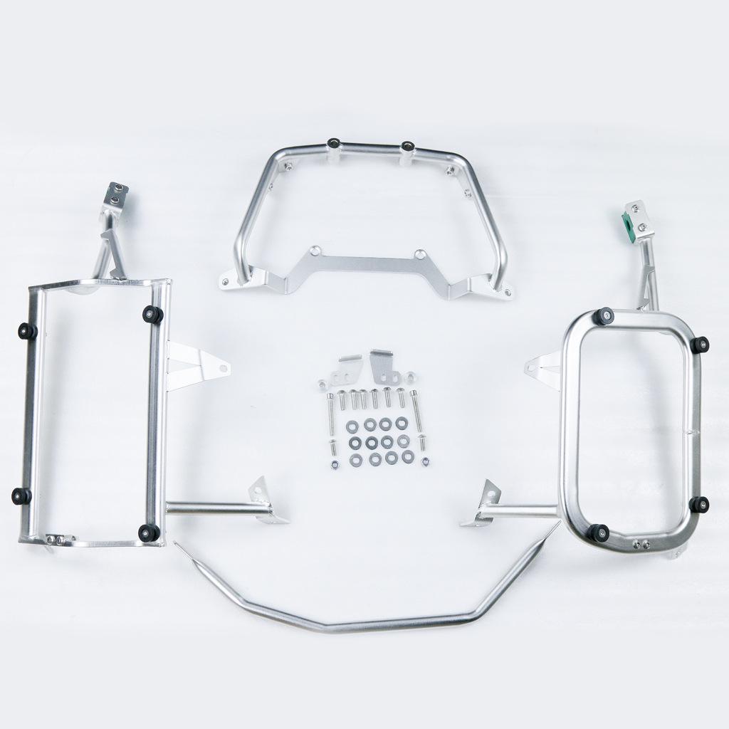 BMW 700/800GS Left Exhaust Side Case Bracket, Non-Destructive Stainless Steel Installation