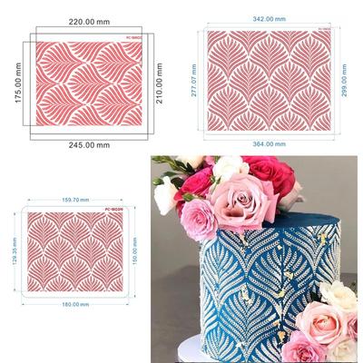 DIY Cake Spray Pattern Silica Gel Mold Bohemian Printing Template Bread Powder Sieve Cake Lace Mold DIY Baking Cake Decorating