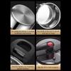 Multifunctional Household Pressure Stew Pot, 316L Stainless Steel, Micro Pressure Pot with five Layers of Thickened Steel