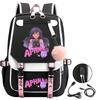Aphmau Print Backpacks Fashion USB Charging School Bags for Teenage Girls Laptop Bag Cartoon Bookbag Students Rucksack