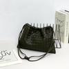 2024 Women's Woven Dumpling Crossbody Bag - Trendy Niche Design, Cloud Single Shoulder Bag