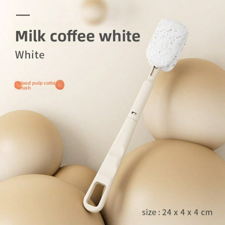 Cup brush, bottle brush, water cup cleaning brush, multi-functional long-handled straw cup lid cleaning brush 1pc белый