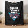 1 pezzo Coperta Morbida in Flanella Grand Theft Auto con Stampa di Designer Una coperta accogliente per tutte le stagioni, perfetta per il divano, il letto, l'ufficio