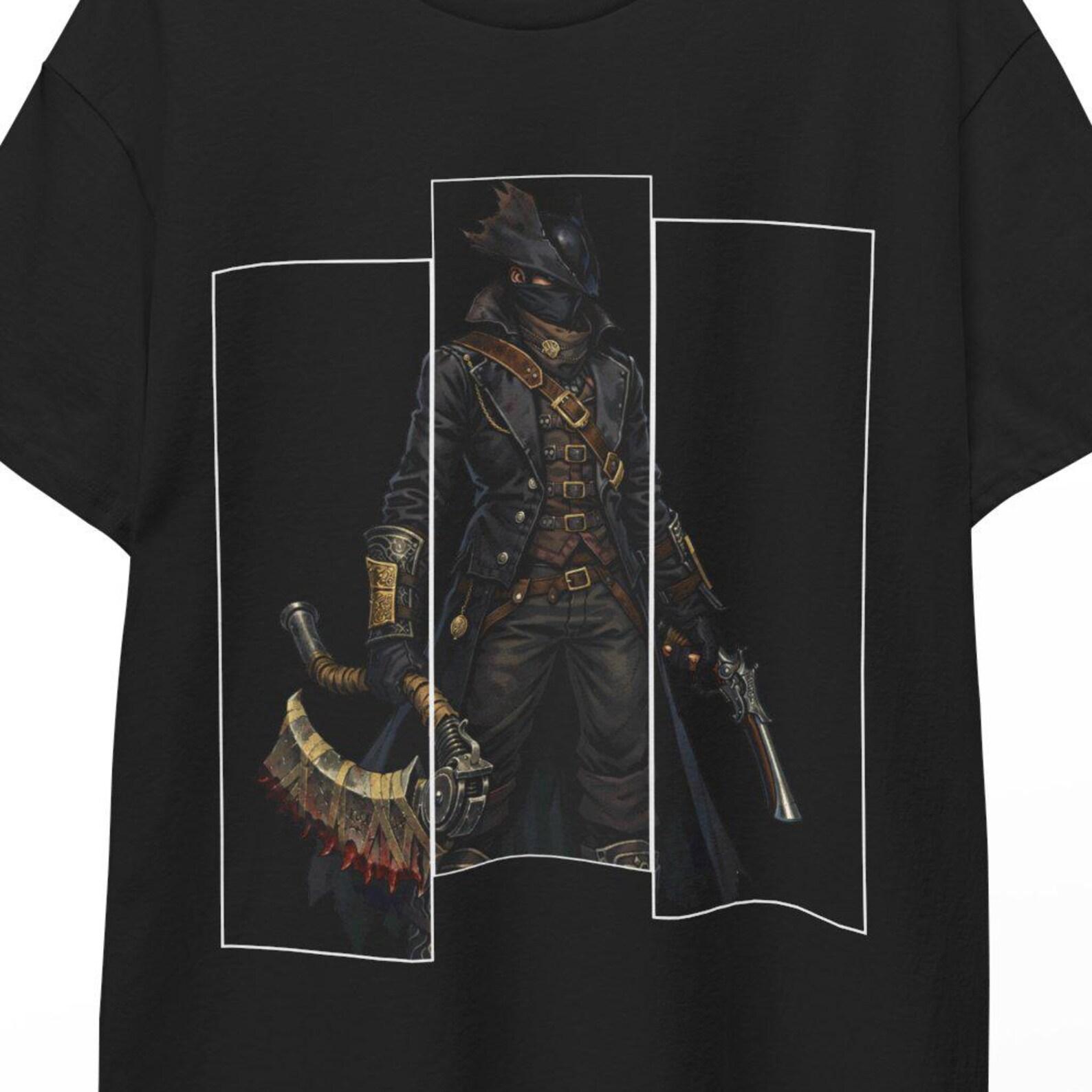 Bloodborne Hunters Dream TShirt Gothic Dark Fantasy Game Shirt Lovecraftian Beast Hunt Aesthetic Tee for Fans and Gamers Giftbloodborneshirt M