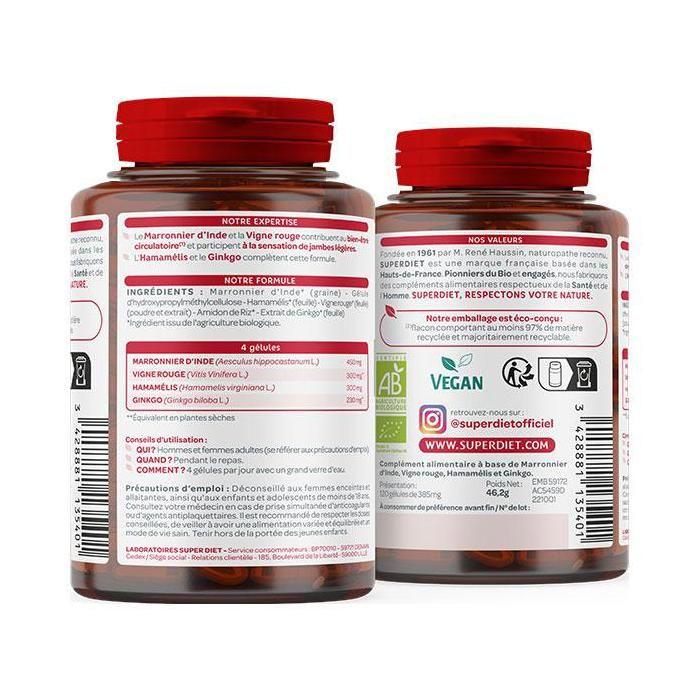 Superdiet Bio Circulation Quartet 120 Capsules