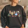 Women's Christmas Sweatshirt Nuts About Nutcracker Ballet Christma Shirt Christmas Party Sweater Round Neck and Long Sleeves