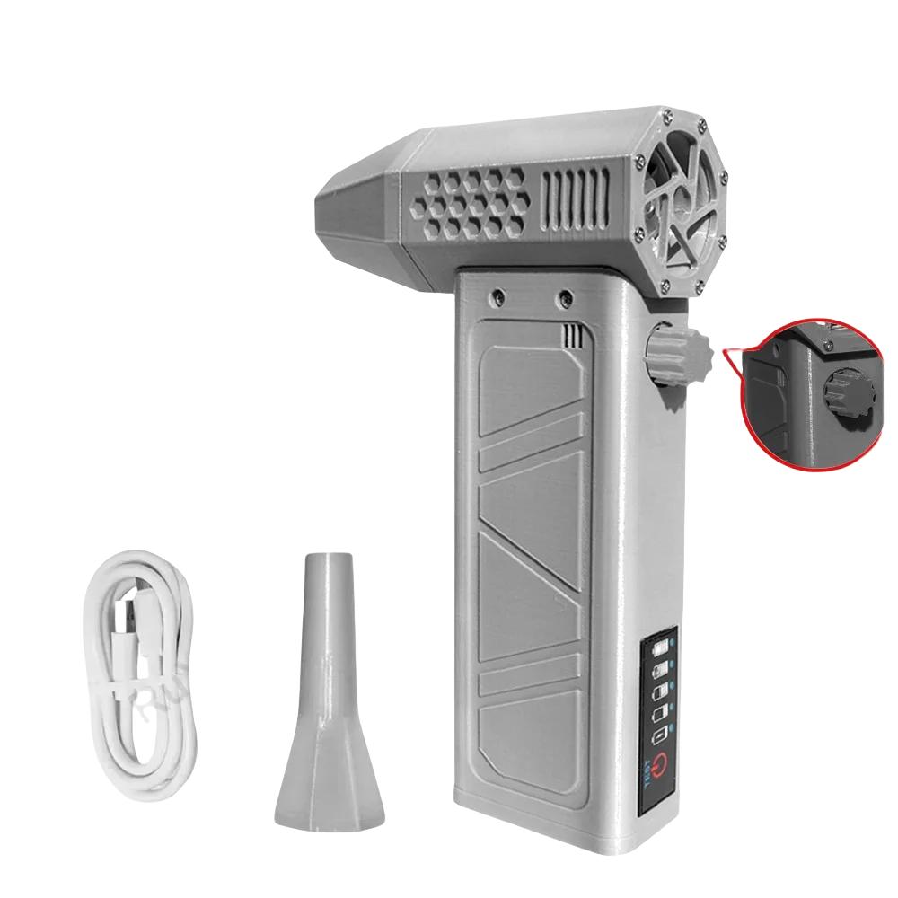 

Handheld Mini Vacuum Cleaner 130000RPM Turbo Jet Blower with Electric Display High-Speed Dust Gun for Cleaning серый