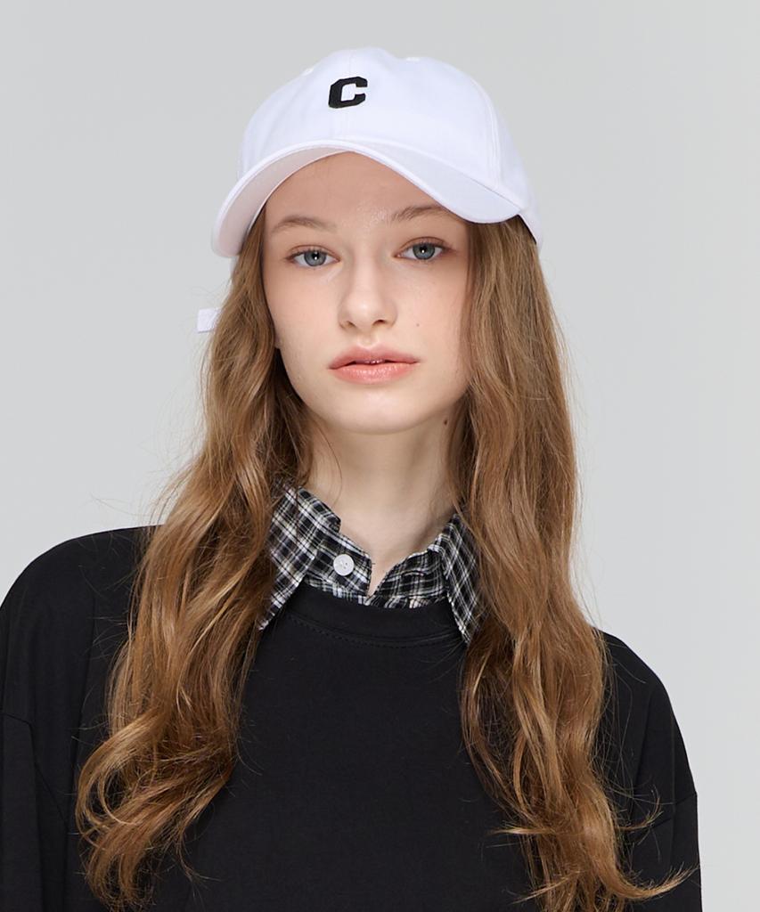 CARGOBROS FOR WOMAN Logo Point Ball Cap (White)
