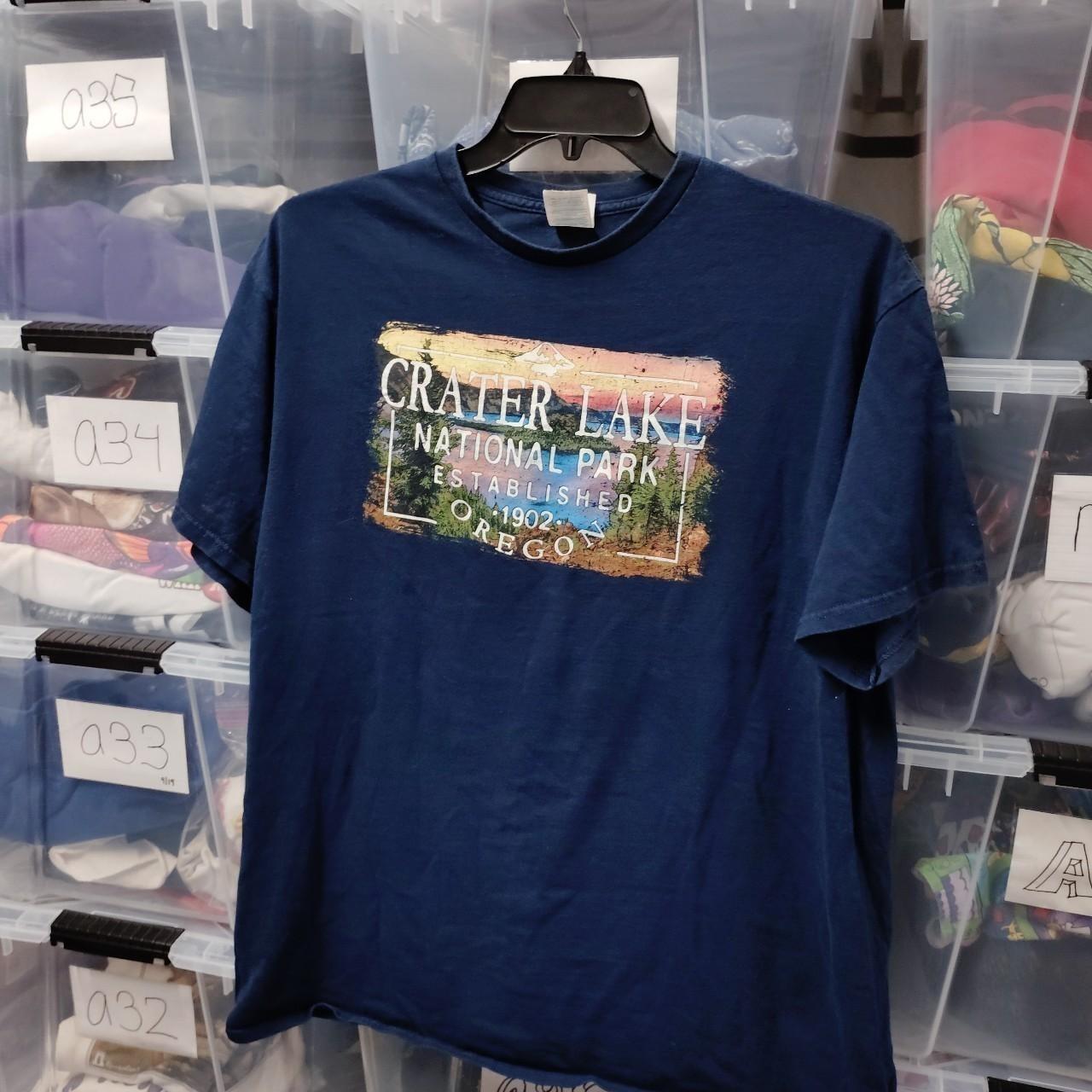 Crater Lake Oregon Graphic Nature Size Xl Adult A316ed Unisex T-Shirt XXL