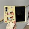 Korean Cute Cartoon Puppy Phone Case For Samsung Z Fold 8 Z Fold8 Cover with Chain Kawaii Hard Cases For Galaxy ZFold8 Funda
