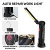 Wiederaufladbare Camping-LED-Taschenlampe Arbeitsleuchte mit Magnet und Haken IP64 Wasserdicht 5 Beleuchtungsmodi Geeignet für Nachtarbeit