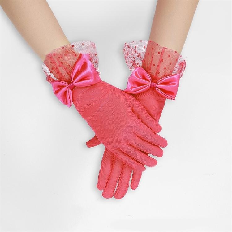 Nightclub Party Gloves Stage Performances Lace Gloves Short Length Hand Gloves