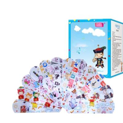100Pcs/Set Cartoon Animal Band Aid Kawaii Wound Dressing Plaster for Children Adhesive Bandages Strips First Aid Emergency Patch