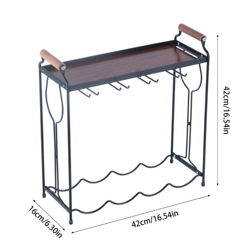 Space Saving Multifunctional Wine Glass Holders And Storage Rack For Kitchens Dining Room Modern Compact Design