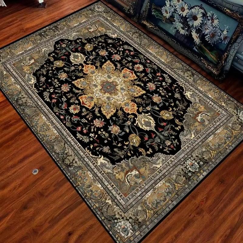 Μαλακό Φανελένιο Χαλί Σαλονιού Μαροκινό Εθνικό Στυλ Τραπεζάκι Σαλονιού Χαλί Μεγάλο Χαλί Υπνοδωματίου Vintage Μποέμ Χαλί Δίπλα στο Κρεβάτι