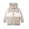 Original Fashion Color Block Casual Loose Hooded Long Sleeve Down Jacket Women Outerwear Gray F51W449903F-BG