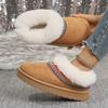 2026 New Women Fluffy Boots Autumn and Winter Indoor Thick Sole Boots Anti-Slip Warm Unisex Slippers for Women Comfortable Shoes