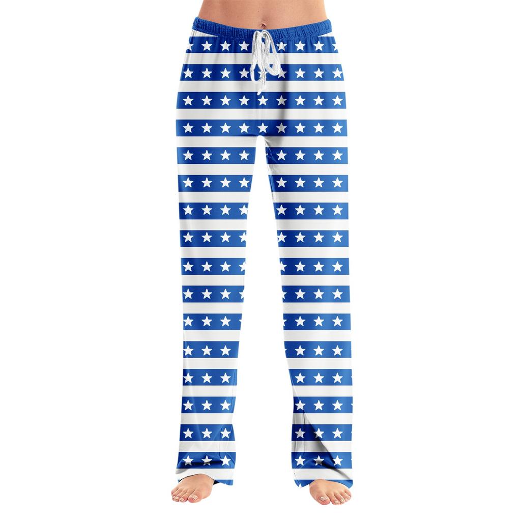 Anime-Pyjamahose, Nachtwäsche, lässige Hose mit Kordelzug und elastischer Taille, bequeme, gerade, lockere Yoga-Hose