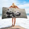 Panda Beach Towel Bathroom Cute Cartoon Animal Soft Quick-drying Bath Towel Kids Teen Adults Gifts Shower Summer Blanket Towels