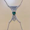 Luxury Heart Crystal Chest Bra Jewelry Rhinestones Body Chain Necklace Bra Chain Jewelry Body Jewelry For Women Sexy