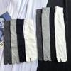 Cotton Split Toe Socks Two Toe Mid-Calf Socks Calf Socks Autumn Winter Vertical Strips Japanese Tabi Socks Clogs Socks