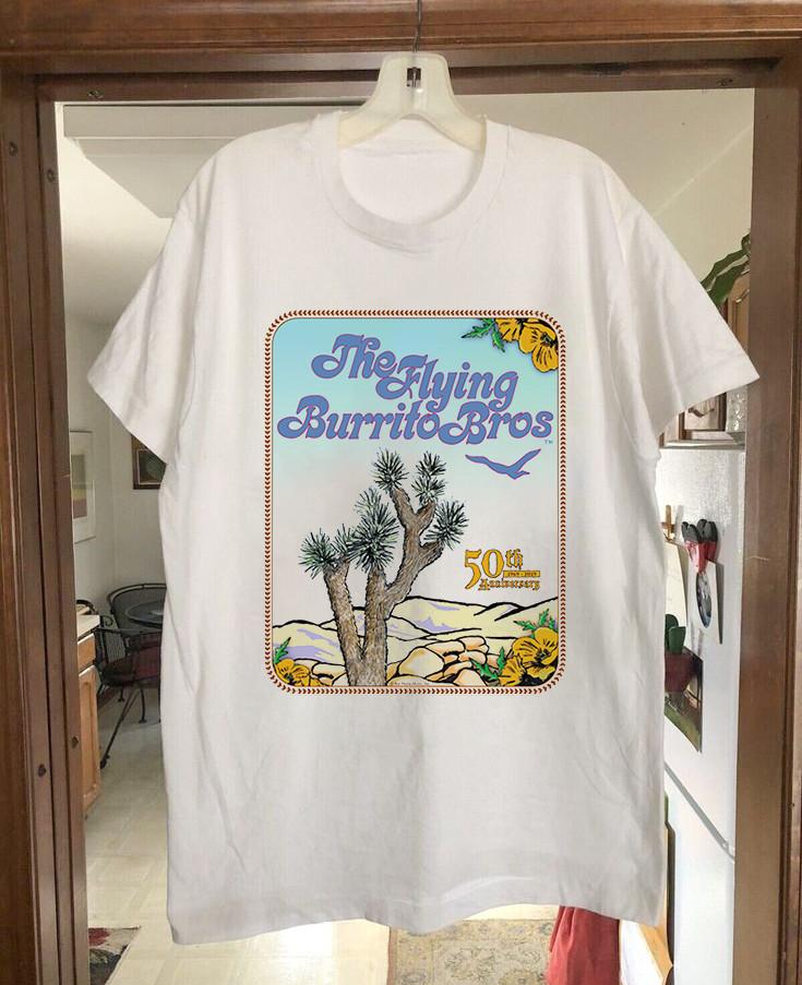 The Flying Burrito Brothers Band Poster T-Shirt Cotton For Men Women M