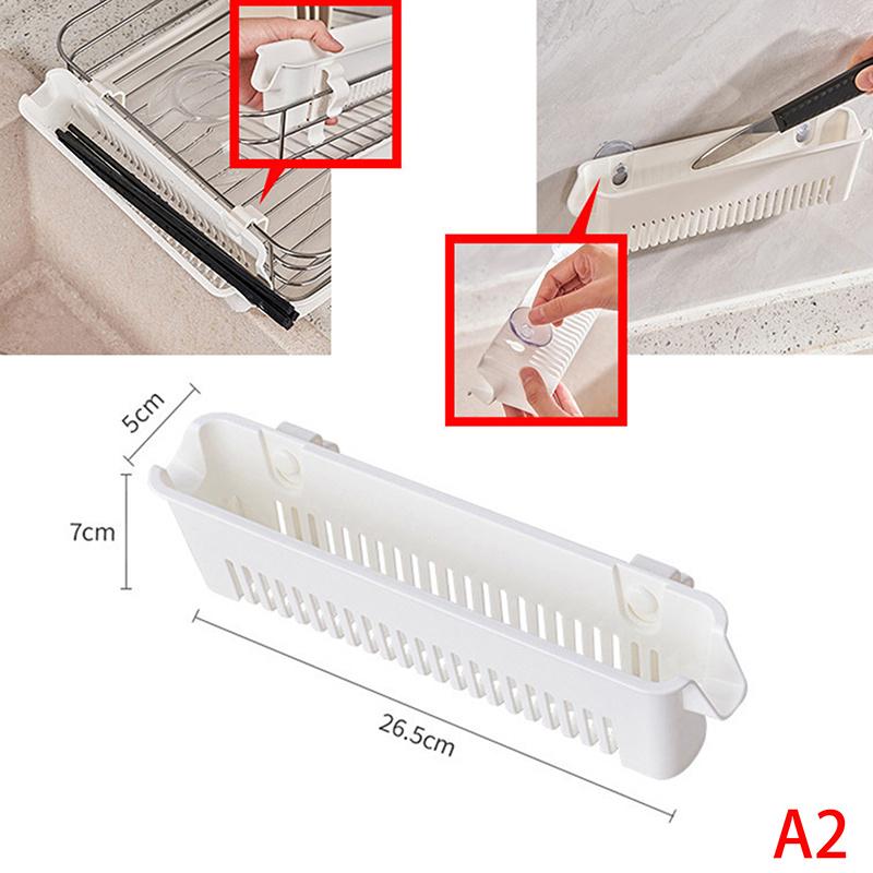 CCA83-Multifunctional Kitchen Chopsticks Holder Hanging Drain Box Organizer Storage Rack Save Space Hanging Tableware Holder