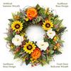 Colorful Eucalyptus Wreath Front Door Hanging Home Decor