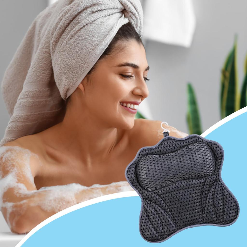 Tub Pillow For Bathtub Relaxing Bath Pillows For Tub Breathable Bathroom Accessories For Bathtub Home Hotel Bathing Shower