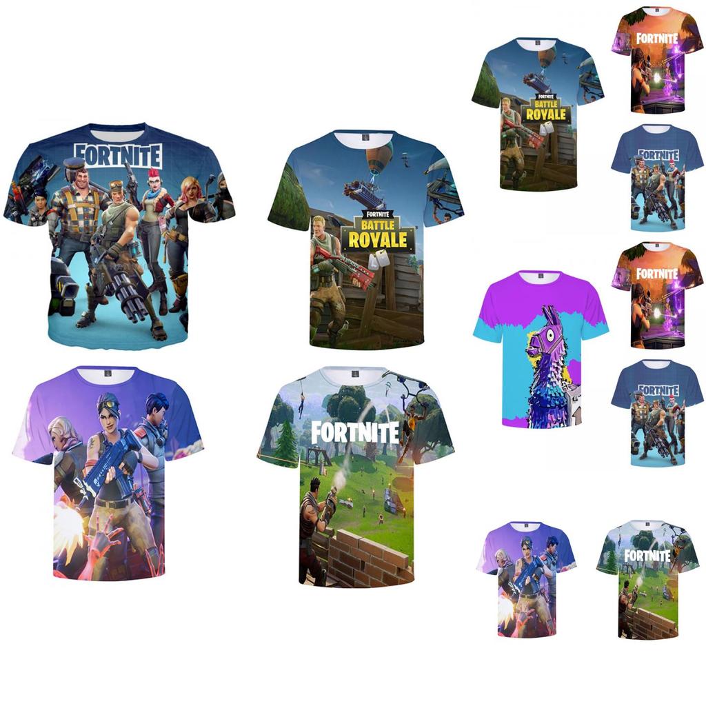 Fortnite T Shirt For Teens With 3d Print Summer Breathable Cotton Tee