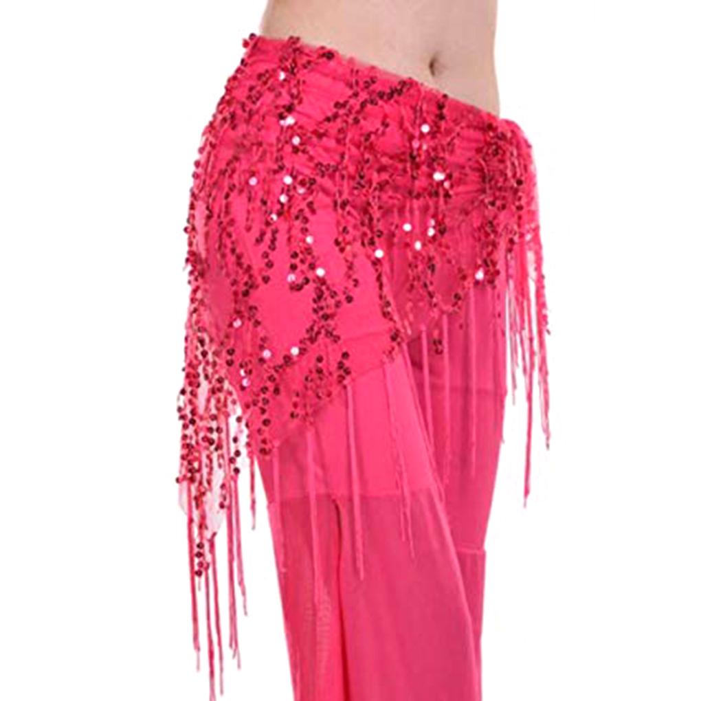 Female Belly Dance Hip Scarf Decorations Accessory Belts Bellydance Costume Nylon Mesh Yarn Beauty Waistband Performance